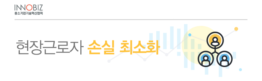 현장근로자 손실 최소화